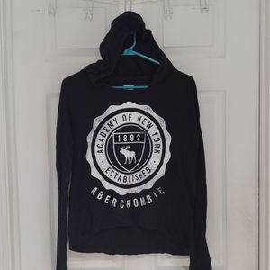 Abercrombie and Fitch Black lightweight hoodie Sz XS